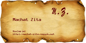 Machat Zita névjegykártya